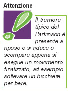 Il tremore del malato di Parkinson si manifesta a riposo
